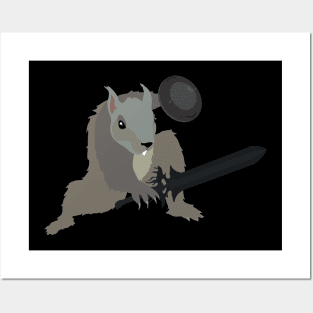 Warrior Squirrel Posters and Art